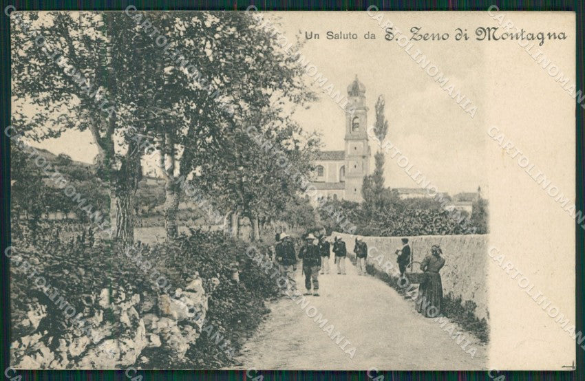 Verona San Zeno di Montagna Militari cartolina QK7499 – fronte