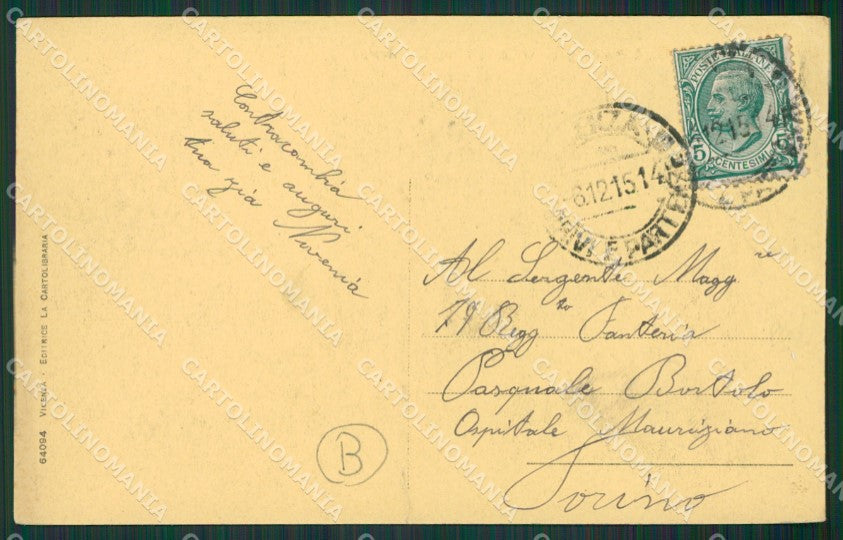 Vicenza Città STRAPPO PIEGA cartolina QK7510 – retro