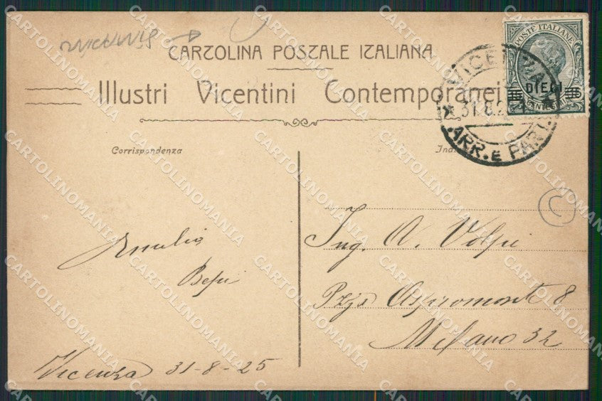Vicenza Città Lampertico STRAPPINO cartolina QK7513 – retro
