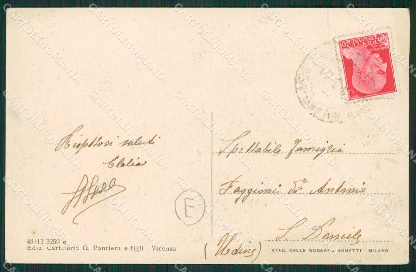 Vicenza Città PIEGHINE cartolina QK7559 – retro