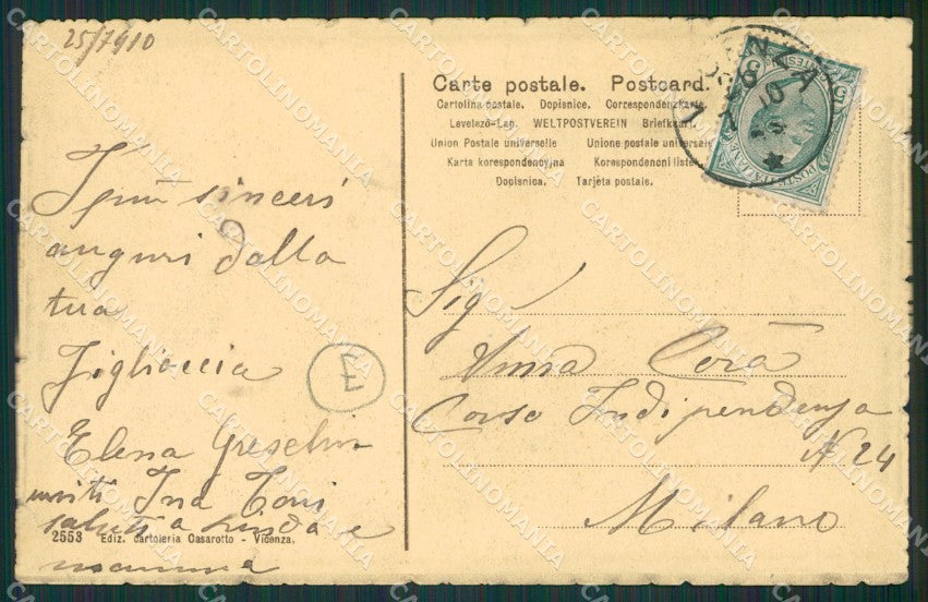 Vicenza Città cartolina QK7562 – retro