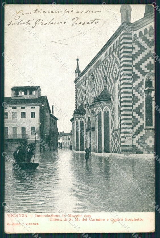 Vicenza Città Alluvione cartolina QK7583 – fronte