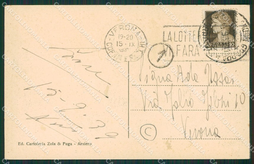 Vicenza Arsiero cartolina QK7600 – retro