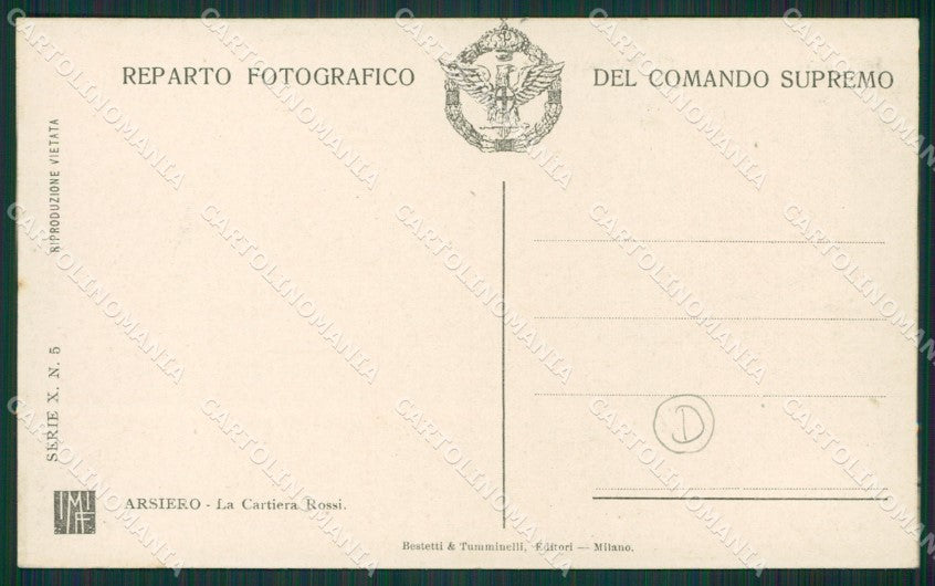 Vicenza Arsiero cartolina QK7601 – retro