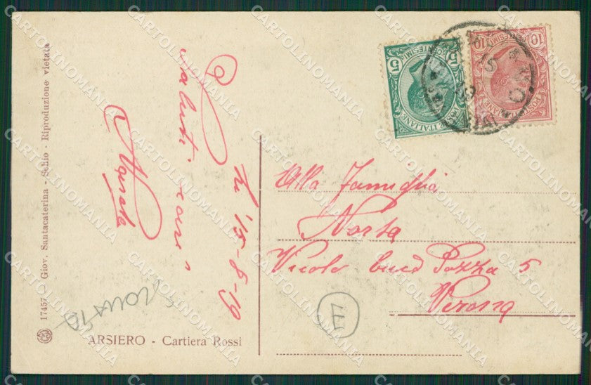 Vicenza Arsiero SCOLLATA cartolina QK7606 – retro