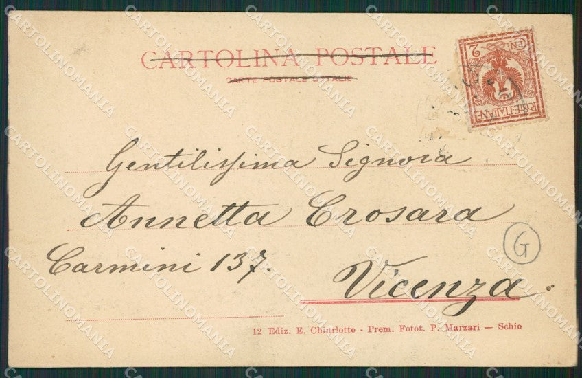 Vicenza Arsiero cartolina QK7608 – retro