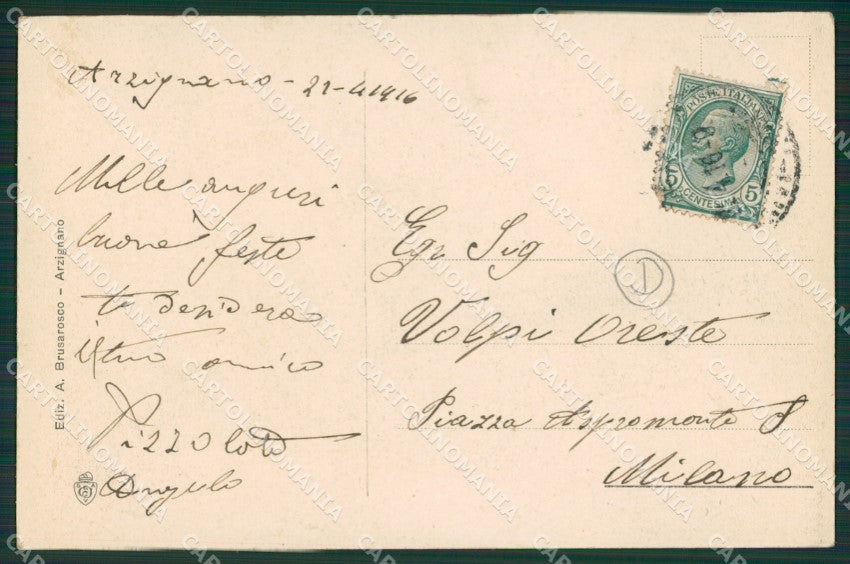 Vicenza Arzignano cartolina QK7613 – retro