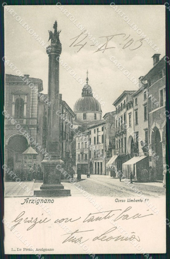 Vicenza Arzignano cartolina QK7614 – fronte