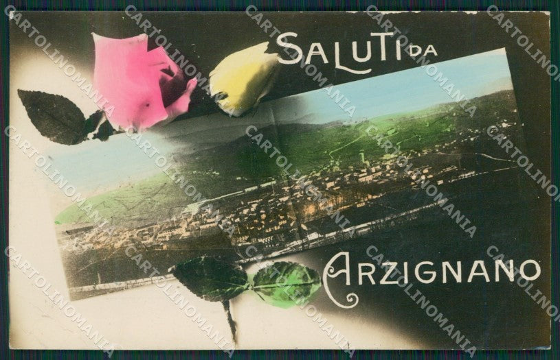 Vicenza Arzignano Saluti da PIEGA Foto cartolina QK7624 – fronte