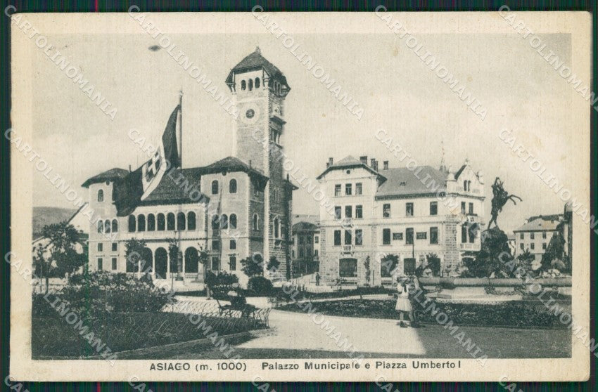 Vicenza Asiago PIEGATA cartolina QK7643 – fronte