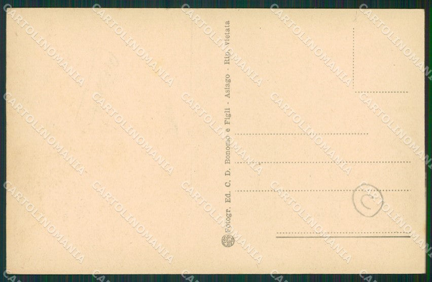 Vicenza Saluti da Roana cartolina QK7644 – retro