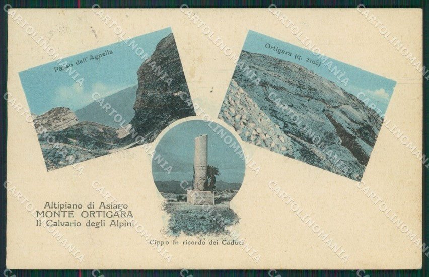 Vicenza Asiago Alpini cartolina QK7645 – fronte