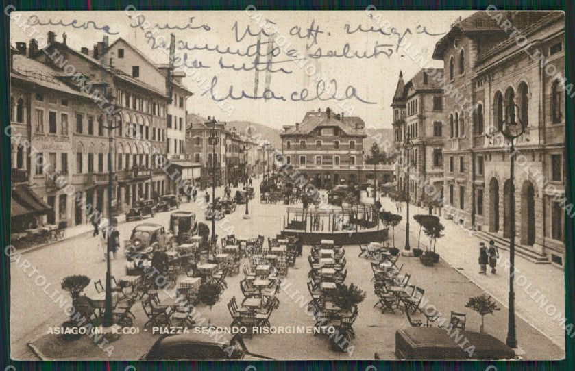 Vicenza Asiago PIEGA cartolina QK7649 – fronte