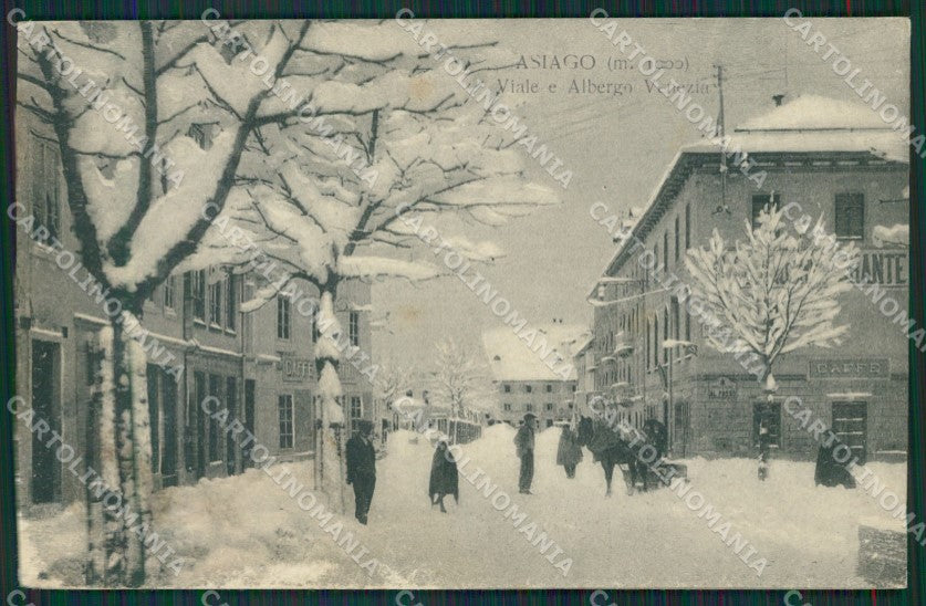 Vicenza Asiago Nevicata ABRASA cartolina QK7657 – fronte