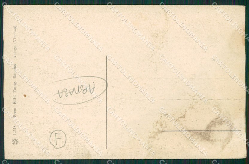 Vicenza Asiago Nevicata ABRASA cartolina QK7657 – retro