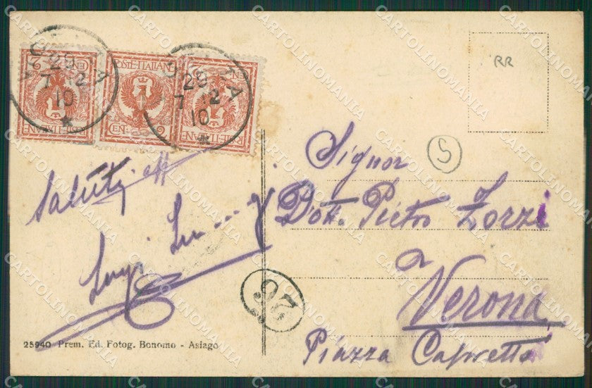 Vicenza Asiago cartolina QK7662 – retro