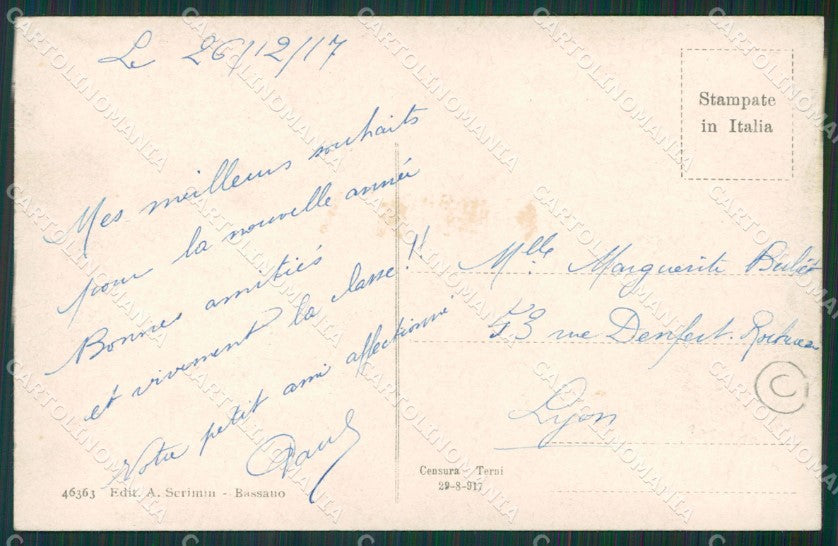Vicenza Bassano del Grappa cartolina QK7676 – retro