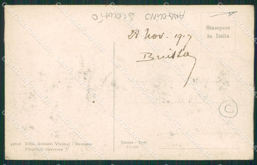 Vicenza Bassano del Grappa ANGOLINO SCOLLATO cartolina QK7677 – retro