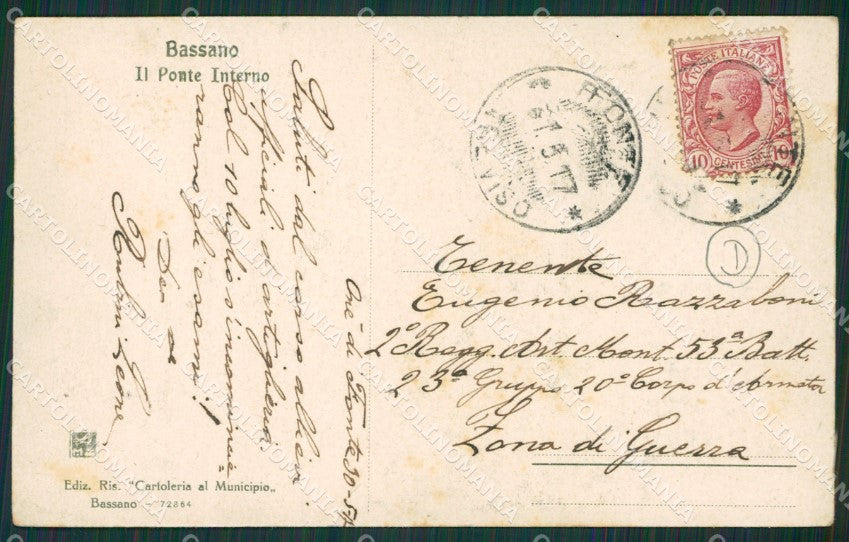Vicenza Bassano del Grappa cartolina QK7690 – retro