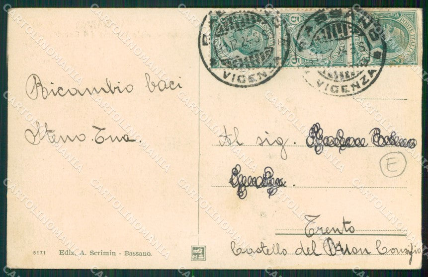 Vicenza Bassano del Grappa cartolina QK7697 – retro