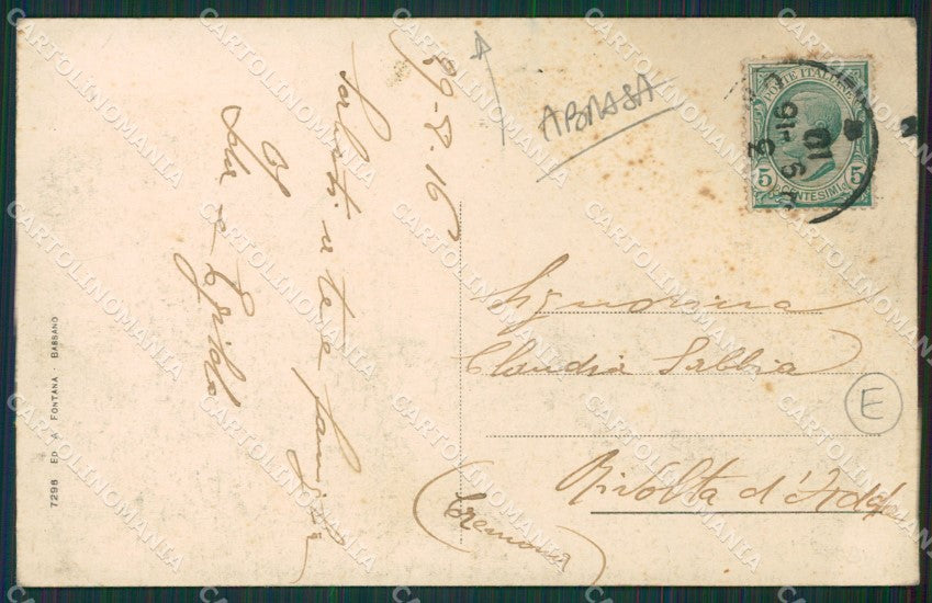 Vicenza Bassano del Grappa ABRASA cartolina QK7698 – retro