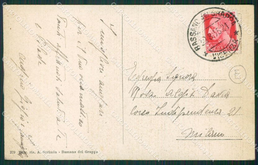 Vicenza Bassano del Grappa cartolina QK7701 – retro