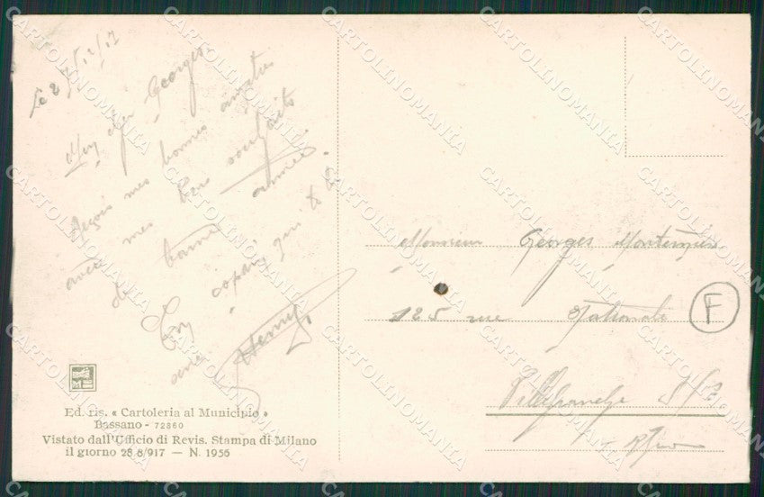 Vicenza Bassano del Grappa Mercato dei Polli cartolina QK7708 – retro