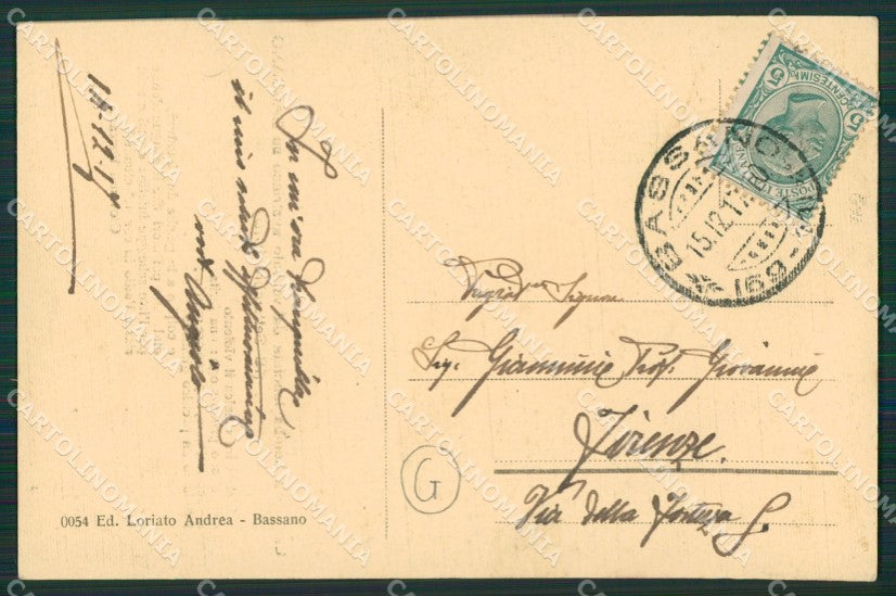 Vicenza Bassano del Grappa cartolina QK7712 – retro