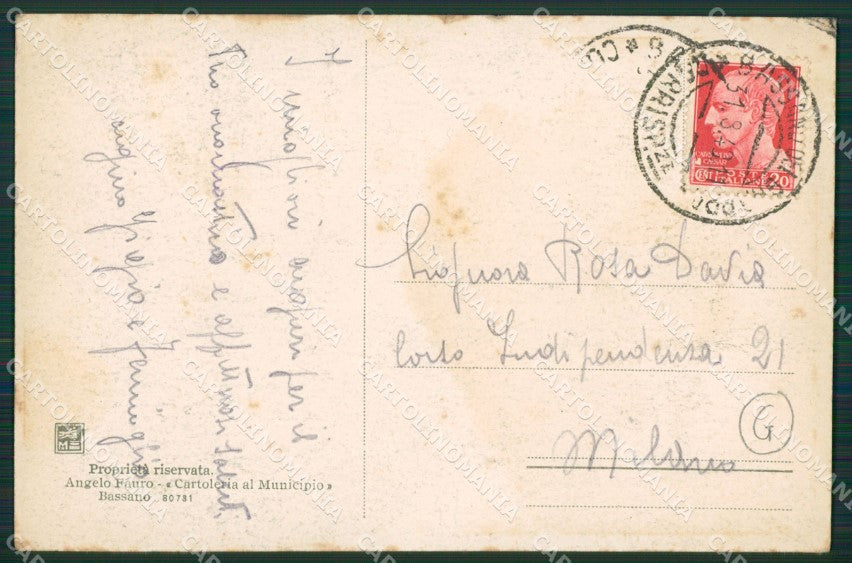 Vicenza Bassano del Grappa cartolina QK7713 – retro