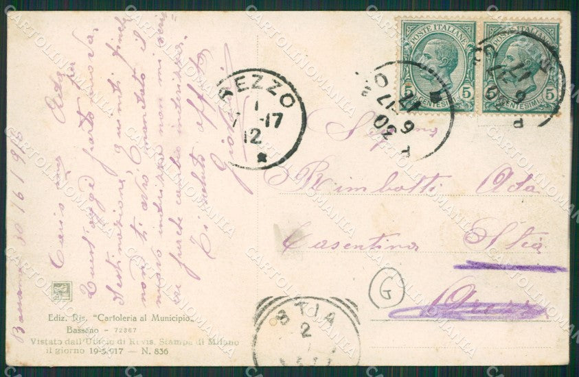 Vicenza Bassano del Grappa cartolina QK7718 – retro