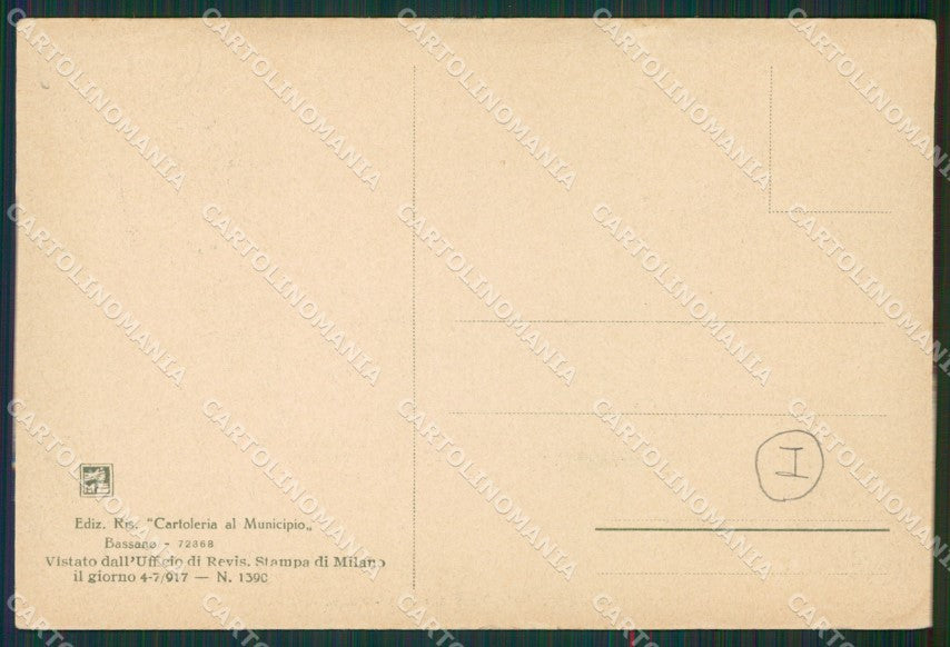 Vicenza Bassano del Grappa Militari cartolina QK7724 – retro