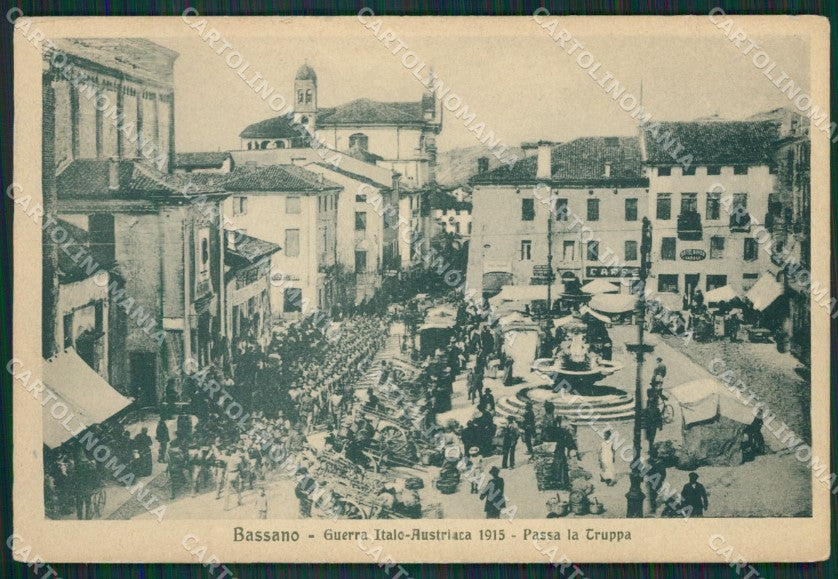 Vicenza Bassano del Grappa Militari cartolina QK7725 – fronte