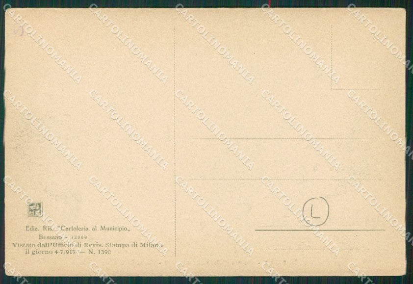 Vicenza Bassano del Grappa Militari cartolina QK7725 – retro