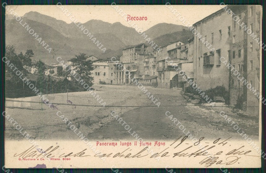 Vicenza Recoaro PIEGA cartolina QK7758 – fronte