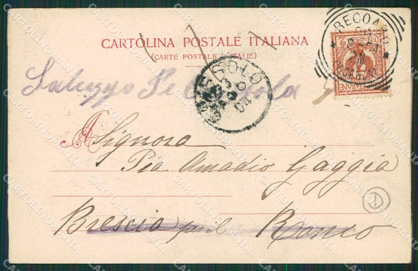 Vicenza Recoaro PIEGA cartolina QK7758 – retro