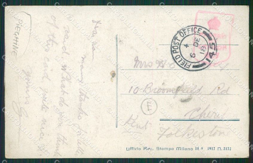 Vicenza Recoaro Stazione Treno PIEGHINE cartolina QK7779 – retro