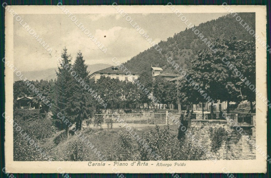Udine Piano d'Arta PIEGA cartolina QK7794 – fronte