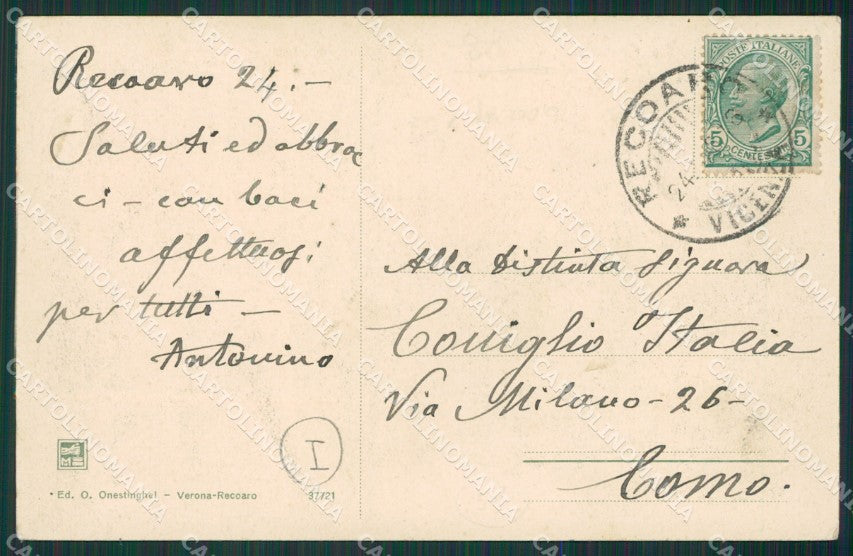 Vicenza Recoaro cartolina QK7825 – retro