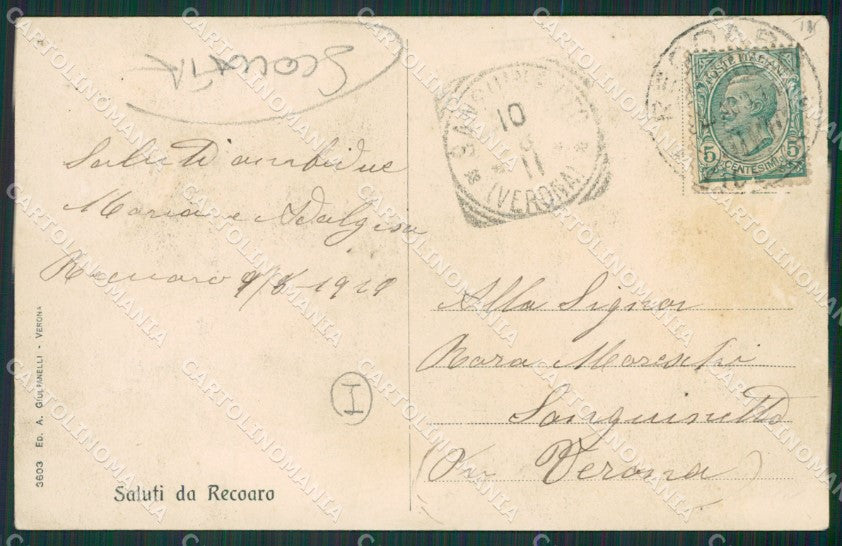 Vicenza Recoaro SCOLLATA cartolina QK7827 – retro