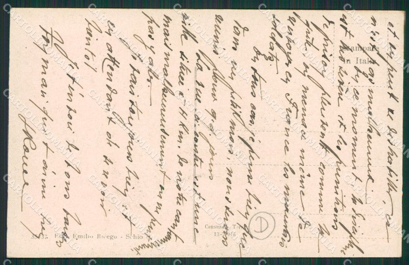 Vicenza Schio cartolina QK7856 – retro