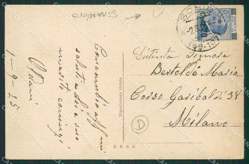 Vicenza Schio Chiaro di Luna STRAPPINO cartolina QK7857 – retro