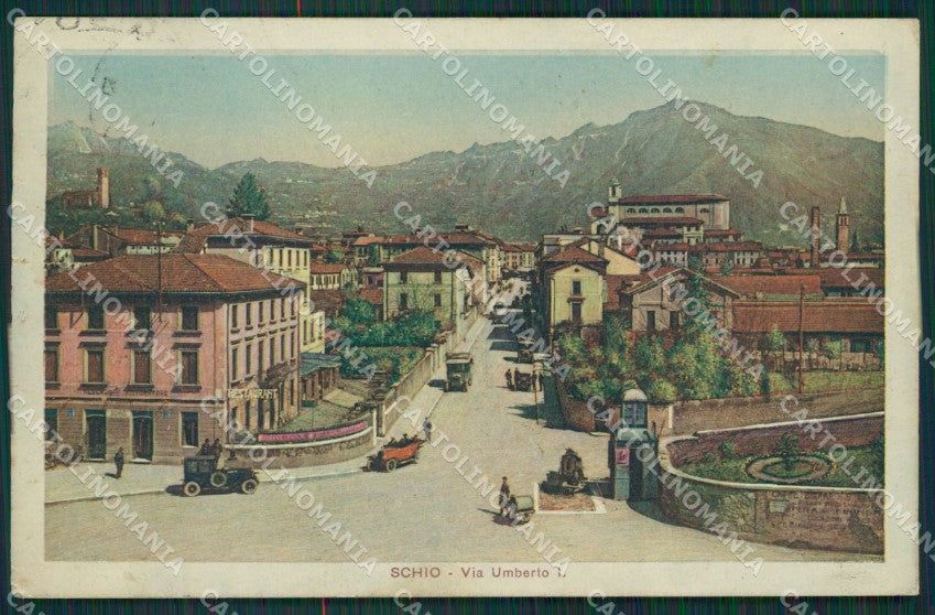 Vicenza Schio PIEGHINA cartolina QK7873 – fronte