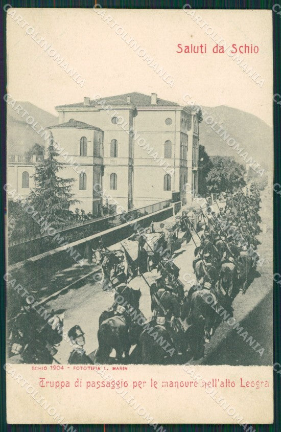 Vicenza Schio Militari cartolina QK7900 – fronte