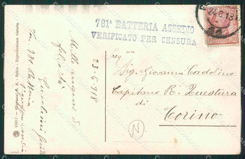 Vicenza Schio Militari cartolina QK7902 – retro