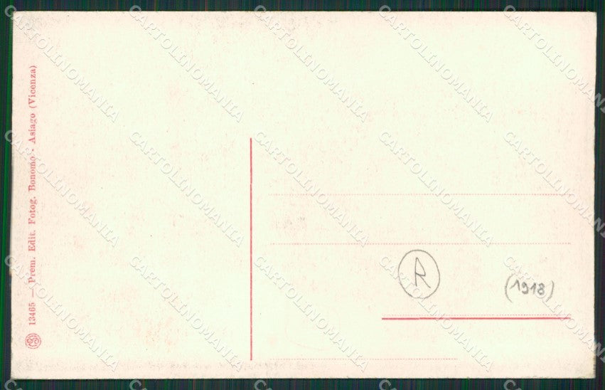 Vicenza Asiago Aviazione Dirigibile cartolina QK7910 – retro