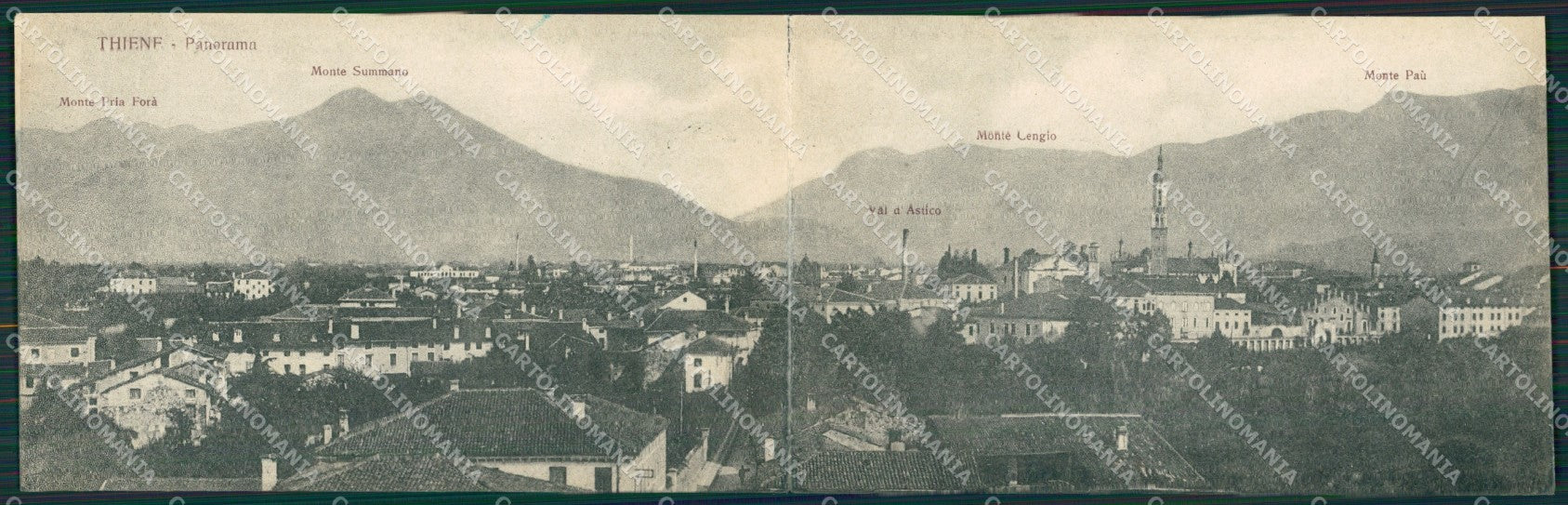 Vicenza Thiene Doppia cartolina QK7921 – fronte