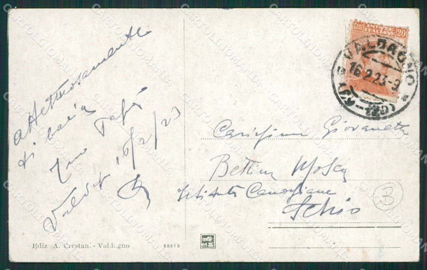 Vicenza Valdagno ABRASA cartolina QK7931 – retro