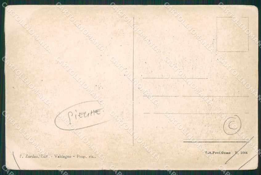 Vicenza Valdagno PIEGHE cartolina QK7932 – retro