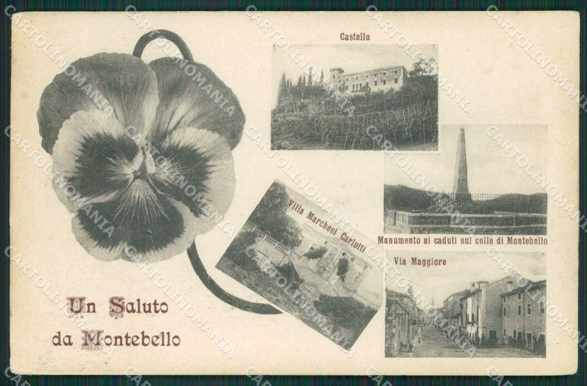 Vicenza Montebello Saluti da Bertiglia ? cartolina QK7950 – fronte