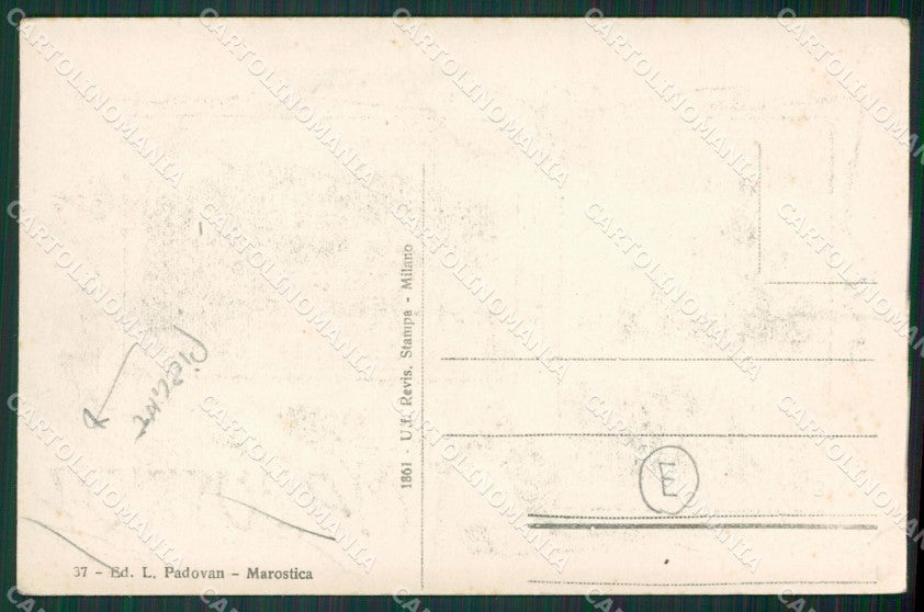 Vicenza Marostica Saluti da PIEGHE cartolina QK7956 – retro